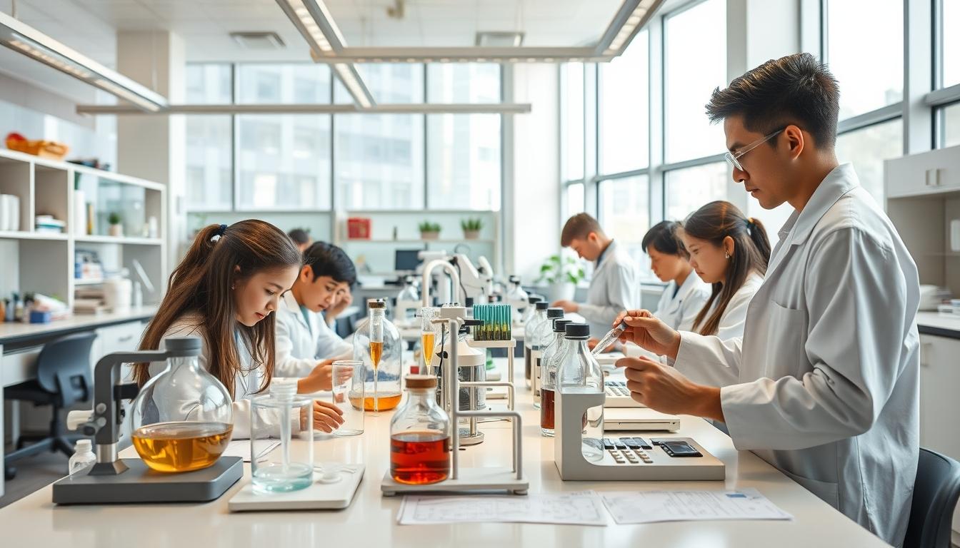 Modern university campus for students