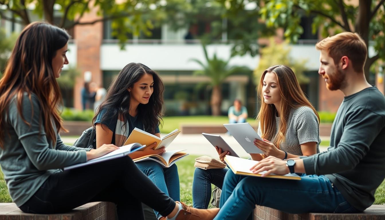 Student developing practical and academic skills